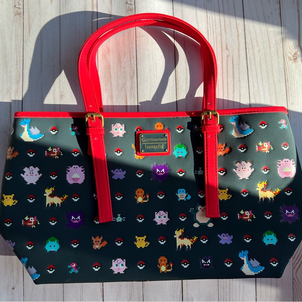 Loungefly x Pokemon Pixelated Art Tote Bag